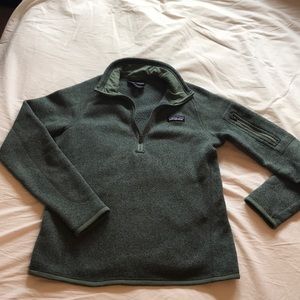 Quarter zip Patagonia blue green